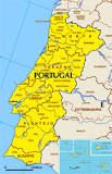 mapa de portugal grande