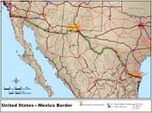 ¿Qué estados comparten el Río Bravo como línea fronteriza?