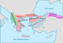 ¿Qué territorio ocupaba el Imperio Romano de Oriente y Occidente?