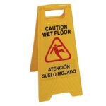 Señales de advertencia piso mojado