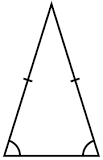 ¿Cómo se puede describir un triángulo isósceles?
