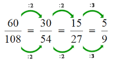 fracciones equivalentes a 3/4