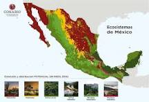 mapa de los ecosistemas de mexico