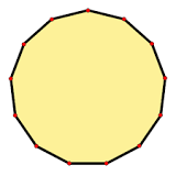 ¿Cómo se llama el polígono de 13 y 14 lados?