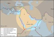 ¿Qué continentes se encuentran en la placa arábiga?