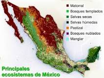 mapa de la republica mexicana ecosistemas