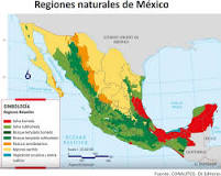mapa de ecosistemas de mexico para colorear
