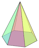 pirámide que tiene 6 aristas