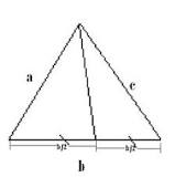 ¿Qué es la mediana de un triángulo y ejemplo?
