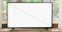 ¿Cuánto mide un TV de 50 pulgadas de ancho y largo?