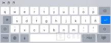 barra horizontal teclado