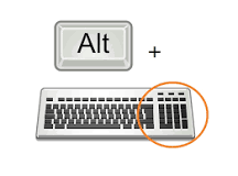 codigo ascii sin teclado numerico
