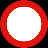 señal circulo rojo