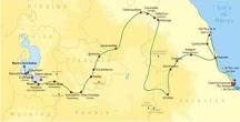 mapa de la ruta de hernan cortes para llegar a tenochtitlan