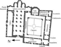 ¿Cómo era la estructura del monasterio medieval?