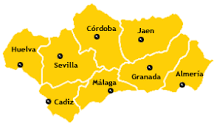 ¿Cuáles son las 8 provincias de Andalucía?