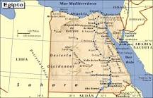 ¿Dónde se ubica Egipto en el mapa mundi?