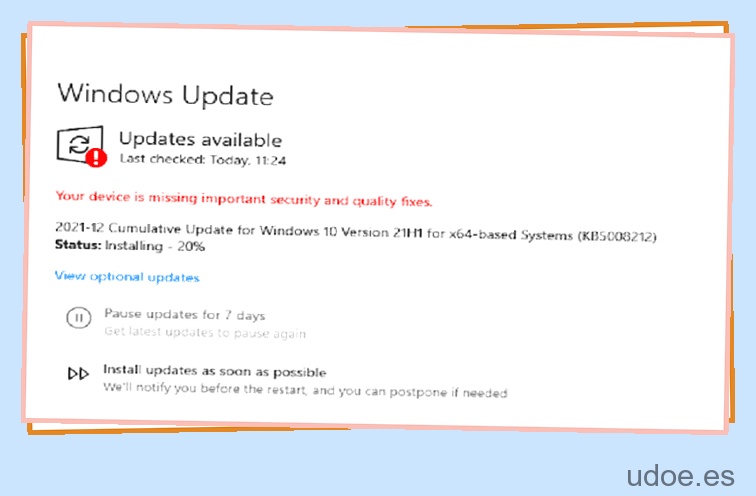 No se puede instalar la actualización acumulativa KB5008218 para Windows 10 - 9 - junio 12, 2023