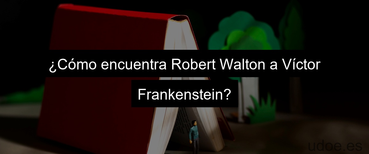 ¿Cómo encuentra Robert Walton a Víctor Frankenstein?
