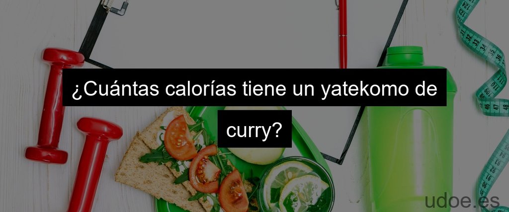 ¿Cuántas calorías tiene un yatekomo de curry?