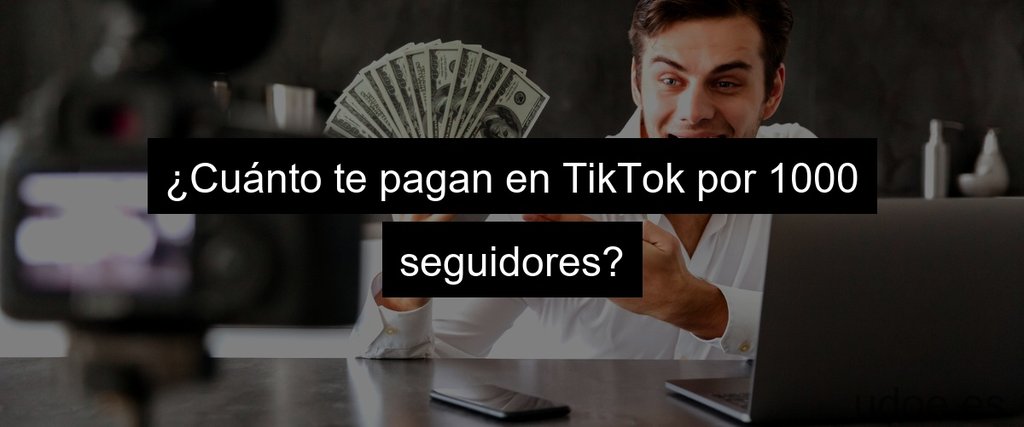 ¿Cuánto te pagan en TikTok por 1000 seguidores?