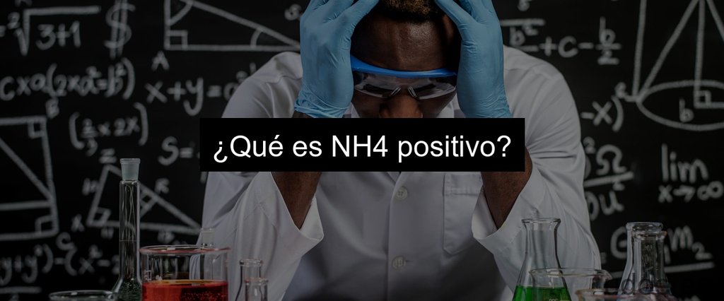 ¿Qué es NH4 positivo?