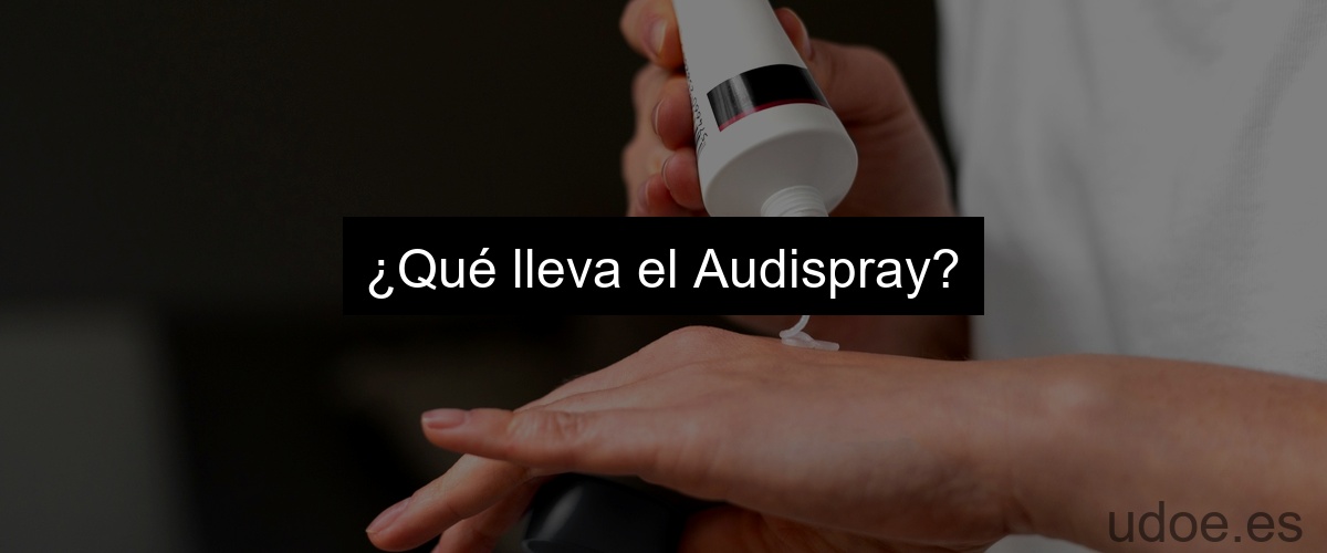 ¿Qué lleva el Audispray?