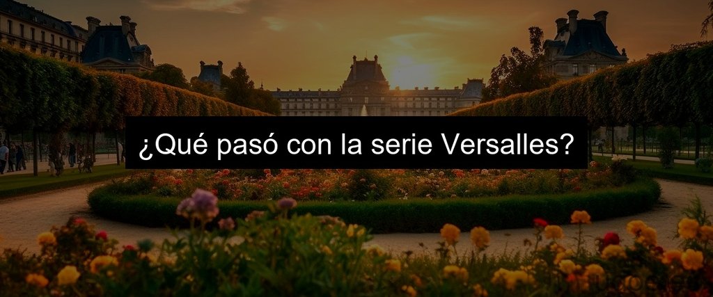 ¿Qué pasó con la serie Versalles?