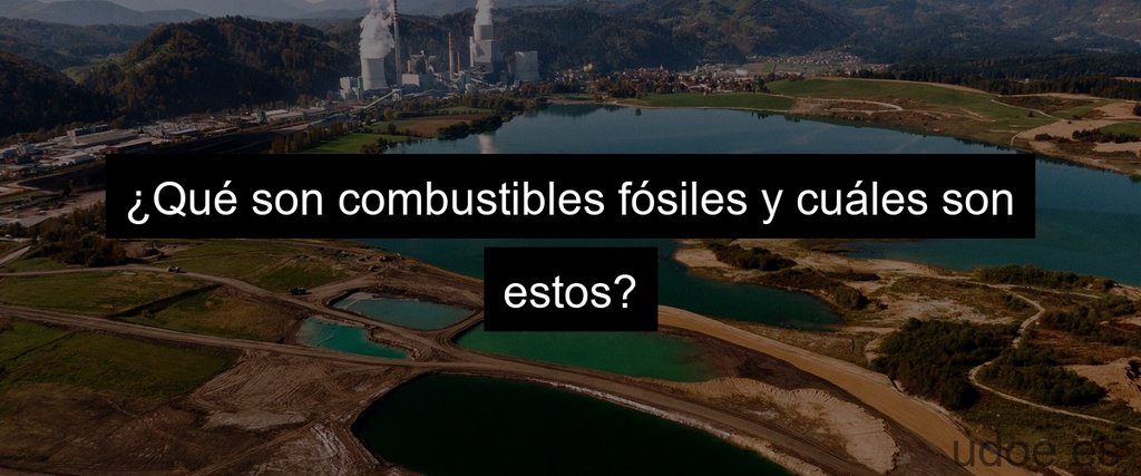 ¿Qué son combustibles fósiles y cuáles son estos?