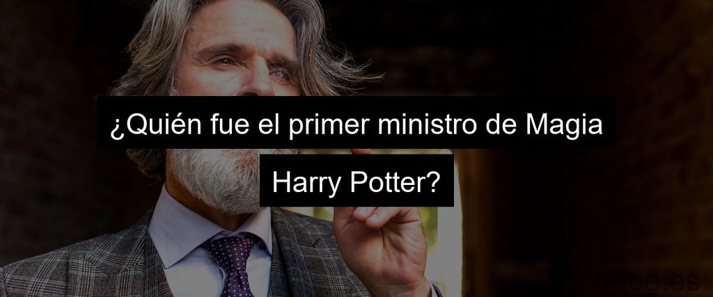 ¿Quién fue el primer ministro de Magia Harry Potter?