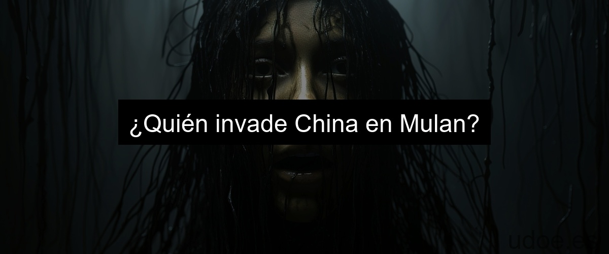 ¿Quién invade China en Mulan?